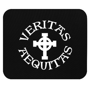 Discover Veritas Aequitas (Black) Mouse Pads