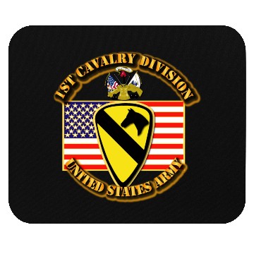 Discover 1st Cavalry Division w Flag Mouse Pads