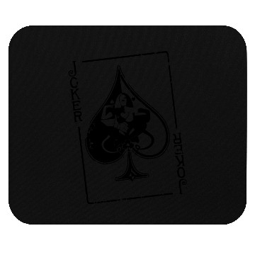 Discover joker spade playing card Mouse Pads