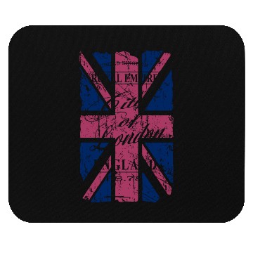 Discover Union Jack - London - Vintage Look Mouse Pads