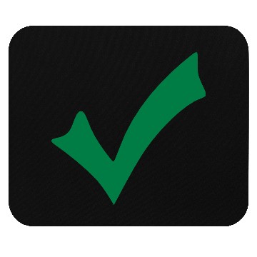 Discover Abstract Green Checkmark Design Mouse Pads