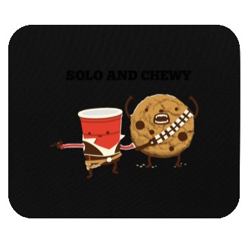 Discover Funny star wars han solo and chewbacca Mouse Pads