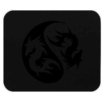 Discover darr dragon yinyang Mouse Pads