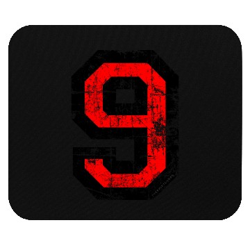 Discover Number 9 (Distressed Red) Mouse Pads