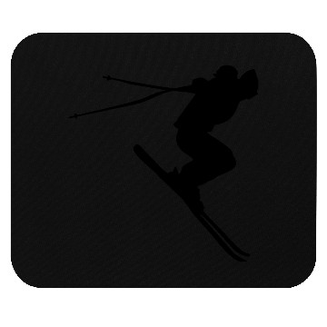 Discover skiing, ski Mouse Pads