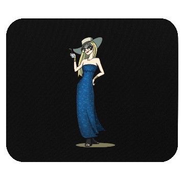 Discover Lady With A Drink Mouse Pads