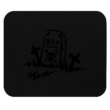 Discover rip rest in peace grave drawing Mouse Pads