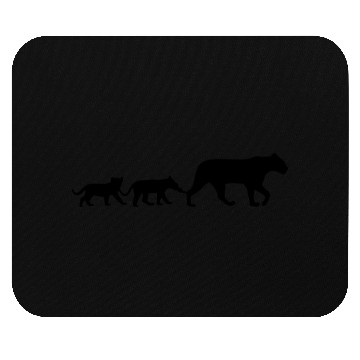 Discover Lioness and lion cubs Mouse Pads