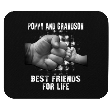 Discover Poppy And Grandson Best Friends For Life Mouse Pads