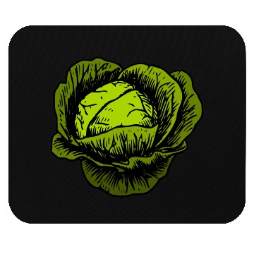 Discover Green Cabbage Mouse Pads