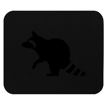 Discover Raccoon Silhouette Mouse Pads
