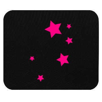 Discover Pink Stars Mouse Pads
