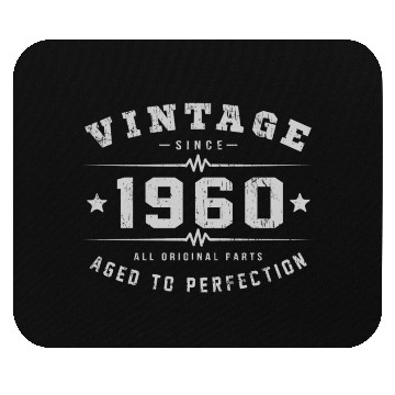 Discover Vintage 1960 Aged To Perfection Mouse Pads