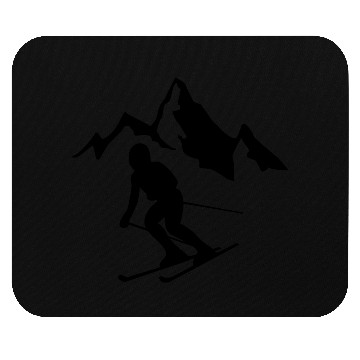 Discover skiing Mouse Pads