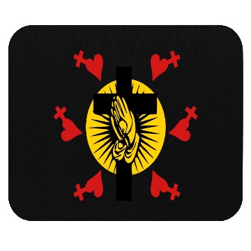 Discover ❤†Holy Cross & Praying Hands-Love Jesus†❤ Mouse Pads