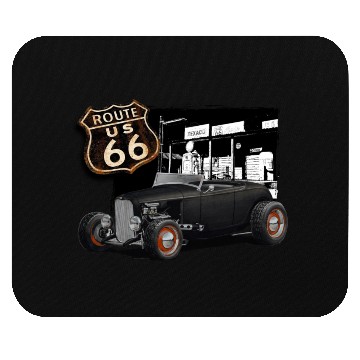 Discover Route 66 1932 Ford Roadster Mouse Pads