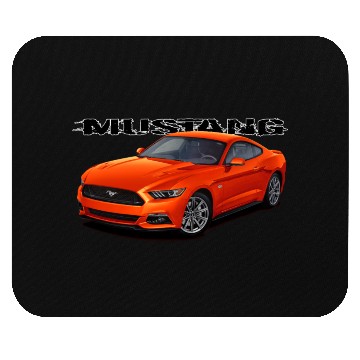 Discover Orange Stang Mouse Pads