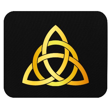 Discover Original Triquetra circle celtic knot gold Mouse Pads