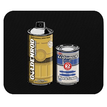 Discover Funny Star Wars r2d2 and c3p0 parody Mouse Pads