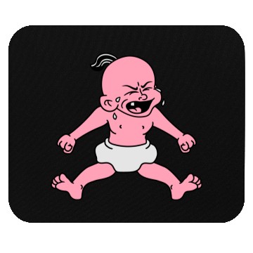 Discover angry cry crying angry roar flaming nerves loud wh Mouse Pads