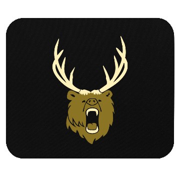 Discover The beer - Grizzly with antlers (2c) Mouse Pads