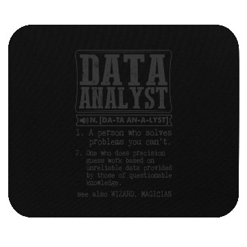 Discover Data Analyst Definition Gift Mug Mouse Pads
