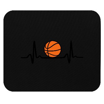 Discover Basketball Heartbeat Mouse Pads