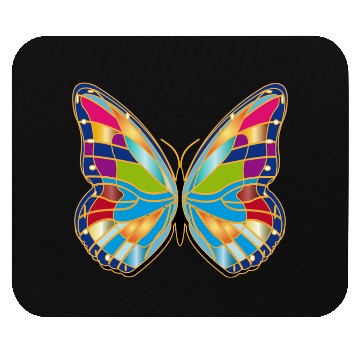 Discover Butterfly patch Mouse Pads
