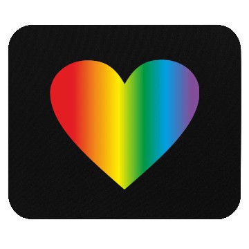 Discover Lgbt rainbow heart, gay heart Mouse Pads