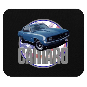 Discover Bold Camaro in Blue Mouse Pads
