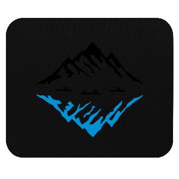 Discover Canoe & Mountains, Reflection Mouse Pads