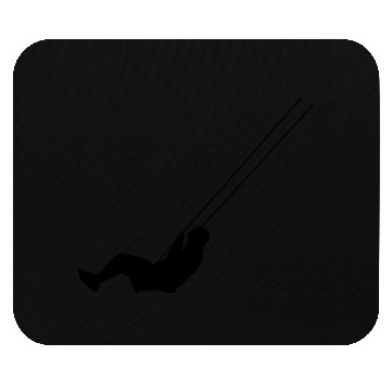 Discover Man On Swing Silhouette Mouse Pads