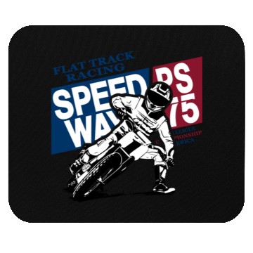 Discover Flat Track Rider - Speedway Racing Mouse Pads