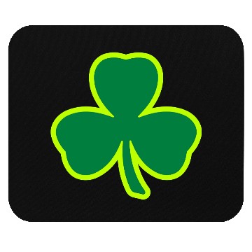 Discover Three Leaf Clover Shamrock 2 color Mouse Pads