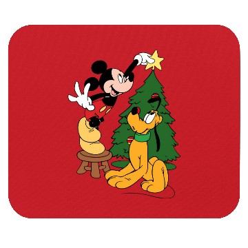 Discover Mickey Mouse And Pluto Christmas Tree Mouse Pads,Christmas Disney Mouse Pads,Pluto Mouse Pads,Mickey Mouse Mouse Pads