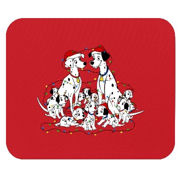 Discover Disney Santa 101 Dalmatians Christmas Lights Mouse Pads