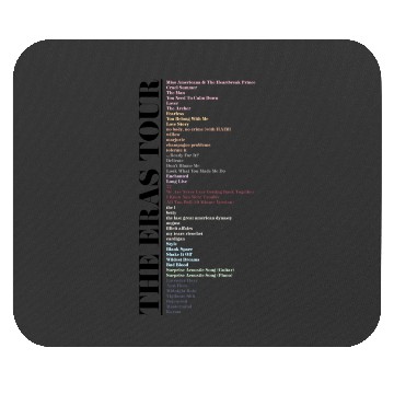 Discover eras tour UPDATED SETLIST Mouse Pads