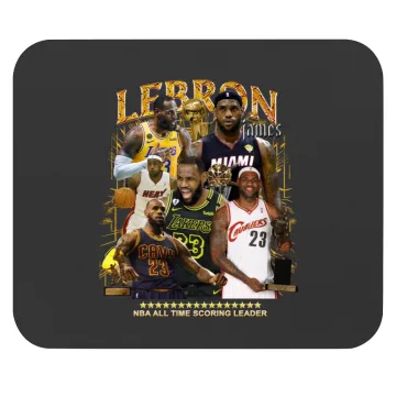 Discover LeBron James Basketball Vintage Graphic Mouse Pads - LeBron James Vintage Classic Retro Mouse Pads
