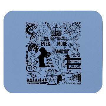 Discover Evermore Eras Tour Track List Mouse Pads