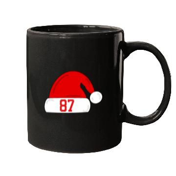 Discover Tayl0r Swift Travis Kelce Christmas Game Santa Hat Mugs