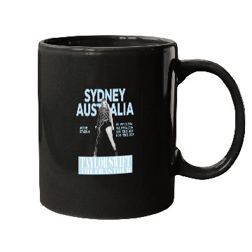 Discover Swift Eras Tour - Sydney, Australia - Light Blue Active Mugs