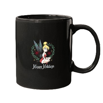 Discover Disney Peter Pan Tinkerbell Happy Holidays Graph Mugs