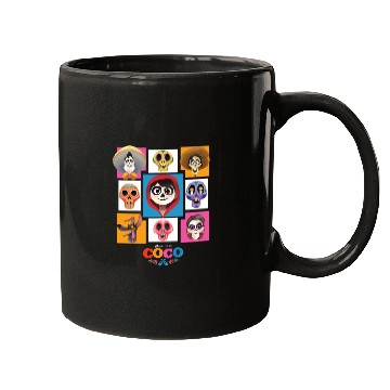 Discover Disney Pixars Coco Main Characters Group Shot Chest Panels Mugs