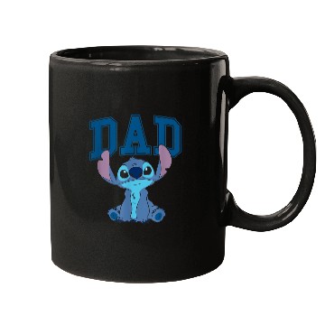 Discover Disney Lilo Stitch Dad Cool Stitch Collegiate Logo Mugs