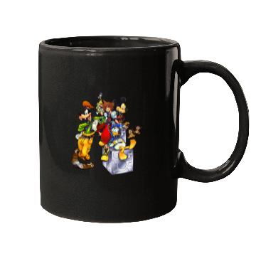 Discover Disney Kingdom Hearts Goofy Mickey & Donald Sora Block Shot Mugs
