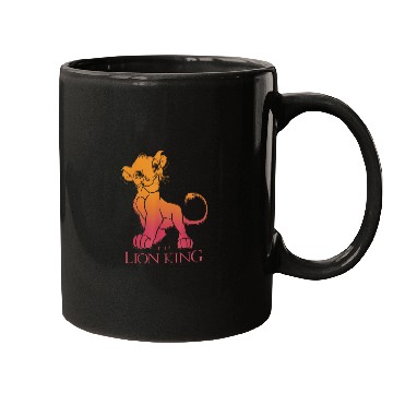 Discover Disney The Lion King Simba Sunset Gradient Portr Mugs
