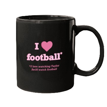 Discover Taylorr Swift I Love Football Mugs