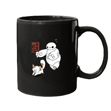 Discover Disney Big Hero 6 Baymax Chasing Mochi Cute Shot Mugs