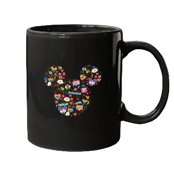 Discover Disneyss Pride Collection Rainbow Mickey Mouse Icon Doodles Mugs