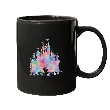 Discover Watercolor Castle Mugs, Disney Magic Kingdom Mugs